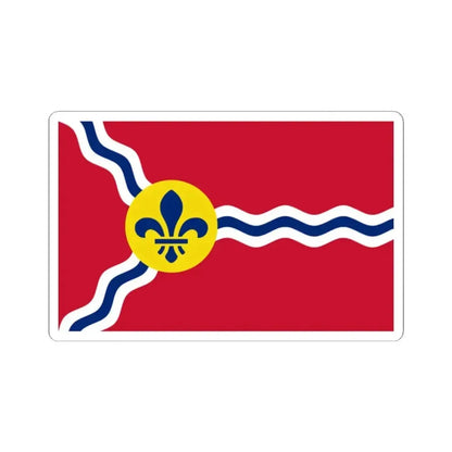Flag of St. Louis Missouri (United States) STICKER Vinyl Kiss-Cut Decal 2 Inch White - The Sticker Space