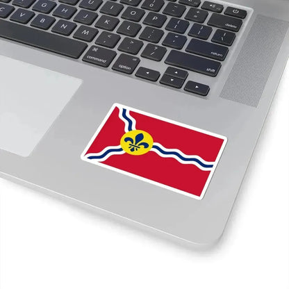 Flag of St. Louis Missouri (United States) STICKER Vinyl Kiss-Cut Decal - The Sticker Space