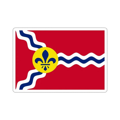 Flag of St. Louis Missouri USA STICKER Vinyl Die-Cut Decal 3 Inch - The Sticker Space