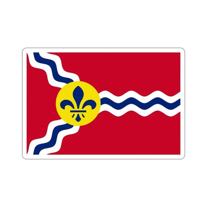 Flag of St. Louis Missouri USA STICKER Vinyl Die-Cut Decal 6 Inch - The Sticker Space
