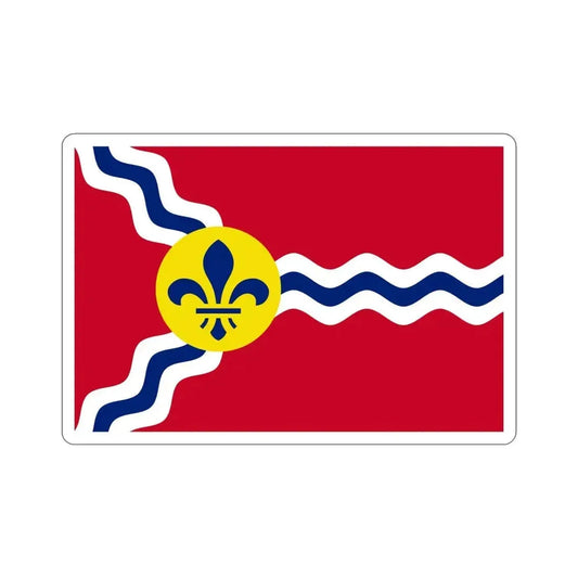 Flag of St. Louis Missouri USA STICKER Vinyl Die-Cut Decal 6 Inch - The Sticker Space