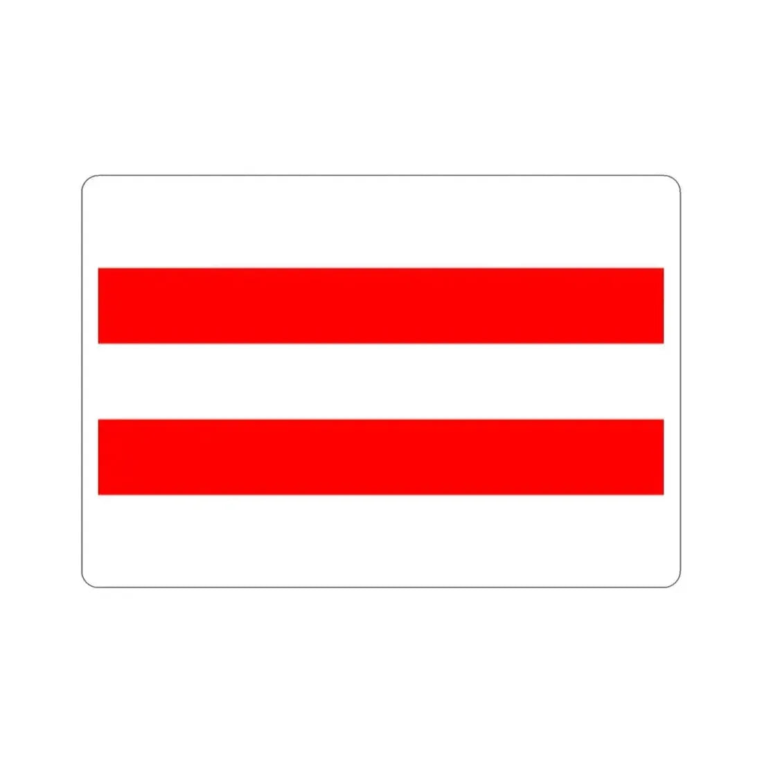 Flag of Ústí nad Labem Czech Republic STICKER Vinyl Die-Cut Decal 2 Inch - The Sticker Space