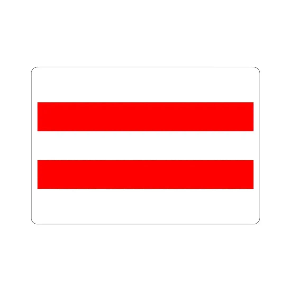 Flag of Ústí nad Labem Czech Republic STICKER Vinyl Die-Cut Decal 3 Inch - The Sticker Space