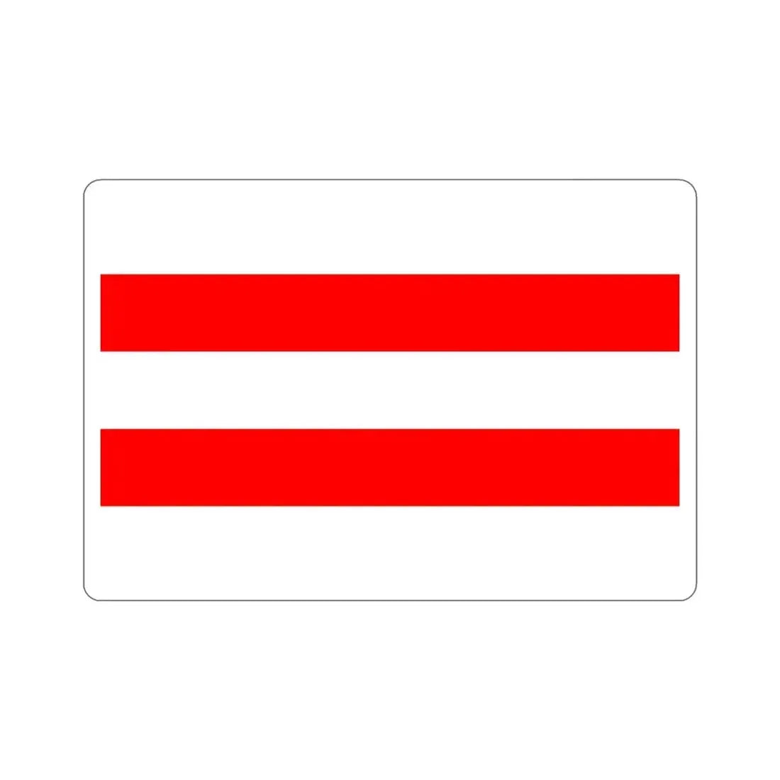 Flag of Ústí nad Labem Czech Republic STICKER Vinyl Die-Cut Decal 4 Inch - The Sticker Space