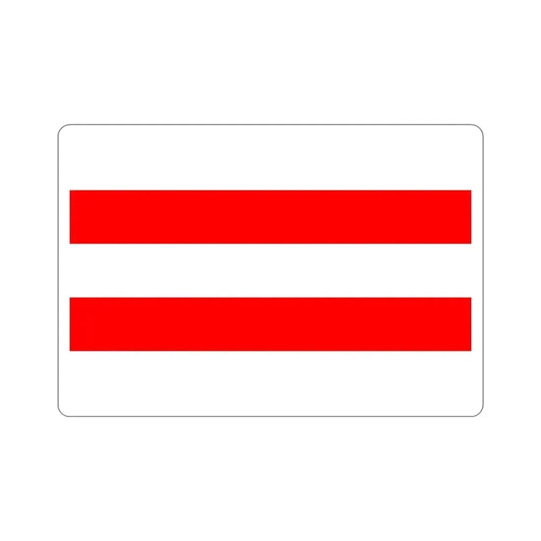 Flag of Ústí nad Labem Czech Republic STICKER Vinyl Die-Cut Decal 5 Inch - The Sticker Space