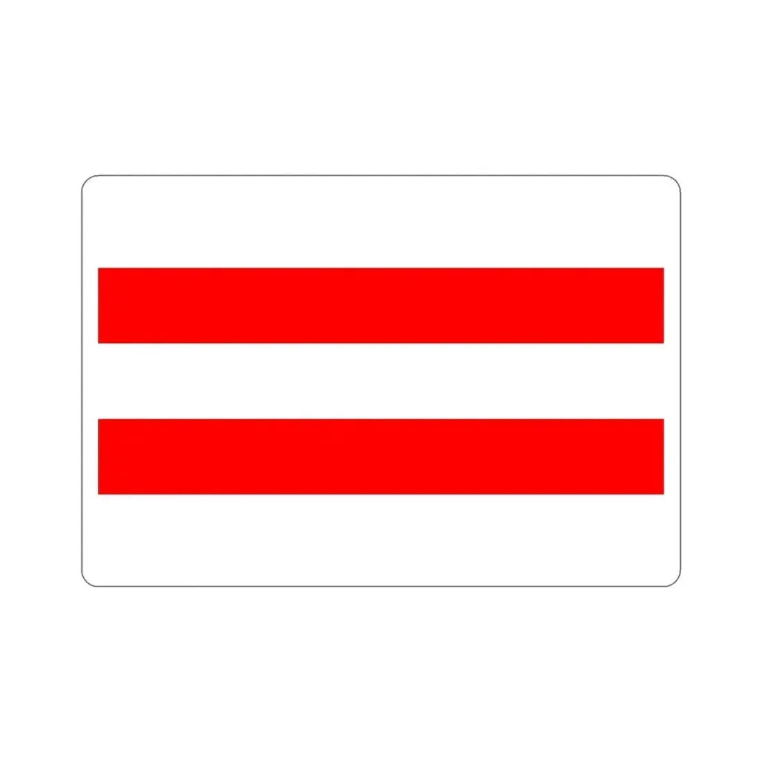 Flag of Ústí nad Labem Czech Republic STICKER Vinyl Die-Cut Decal 6 Inch - The Sticker Space