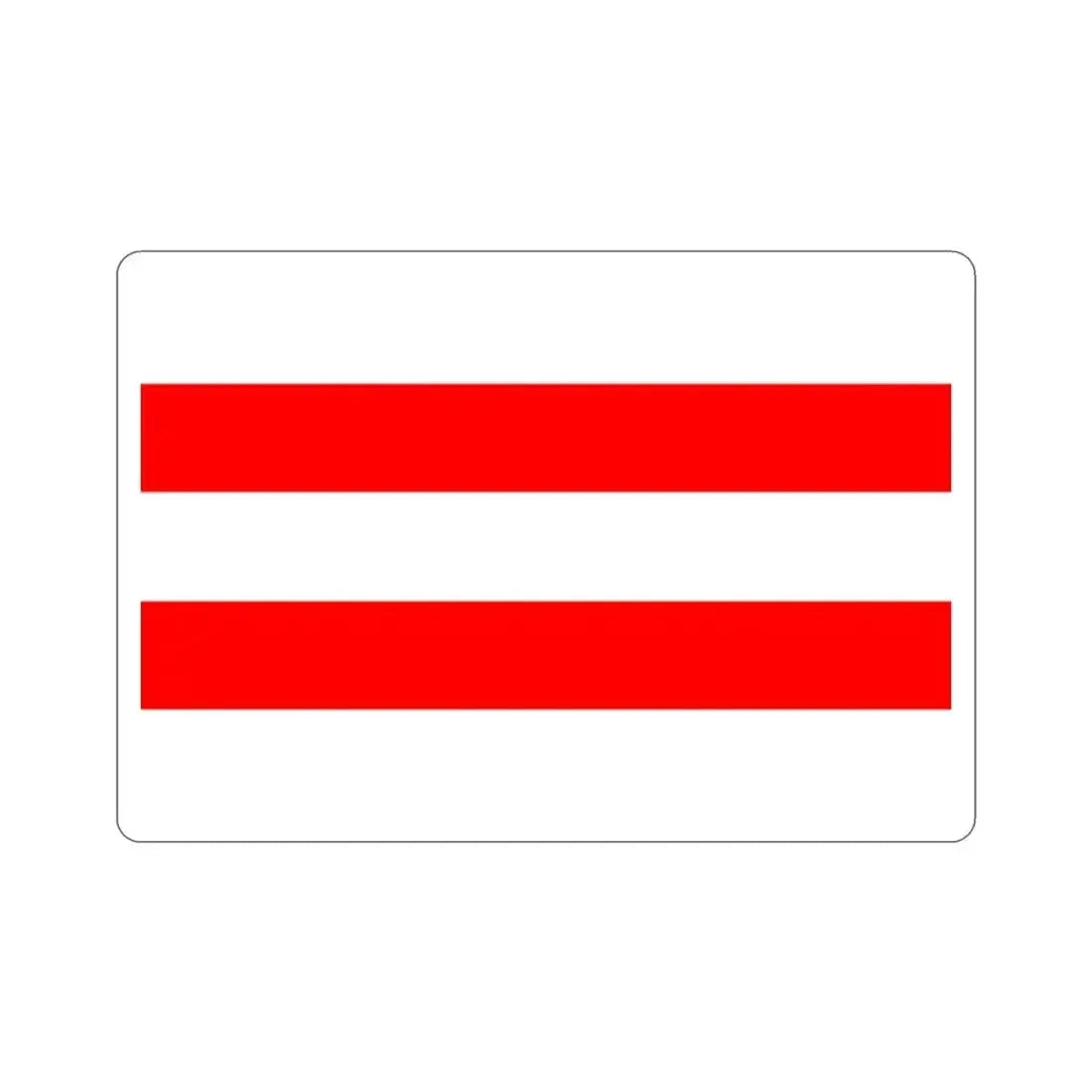 Flag of Ústí nad Labem Czech Republic STICKER Vinyl Die-Cut Decal - The Sticker Space