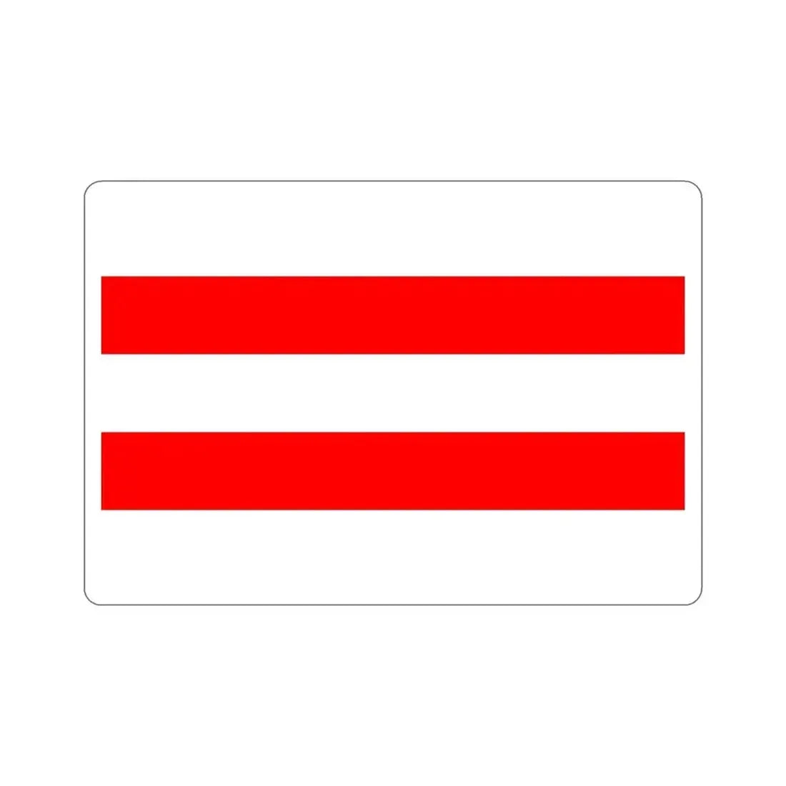 Flag of Ústí nad Labem Czech Republic STICKER Vinyl Die-Cut Decal - The Sticker Space