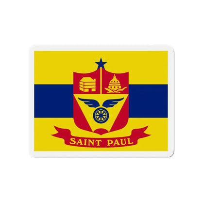 Flag of St. Paul Minnesota - Refrigerator Magnet 3 Inch - The Sticker Space