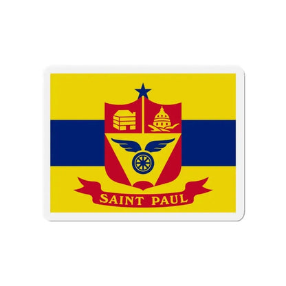 Flag of St. Paul Minnesota - Refrigerator Magnet 4 Inch - The Sticker Space