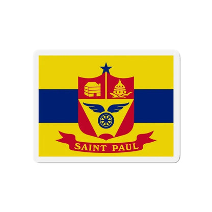 Flag of St. Paul Minnesota - Refrigerator Magnet 5 Inch - The Sticker Space