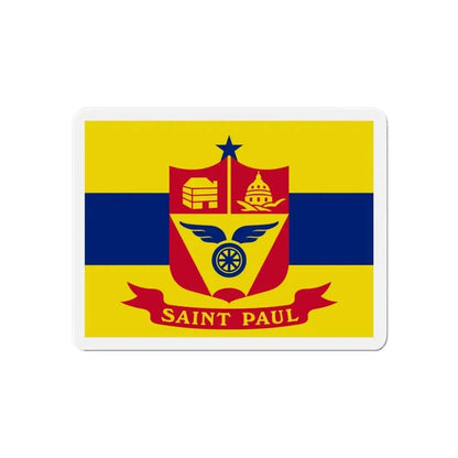 Flag of St. Paul Minnesota - Refrigerator Magnet 6 Inch - The Sticker Space