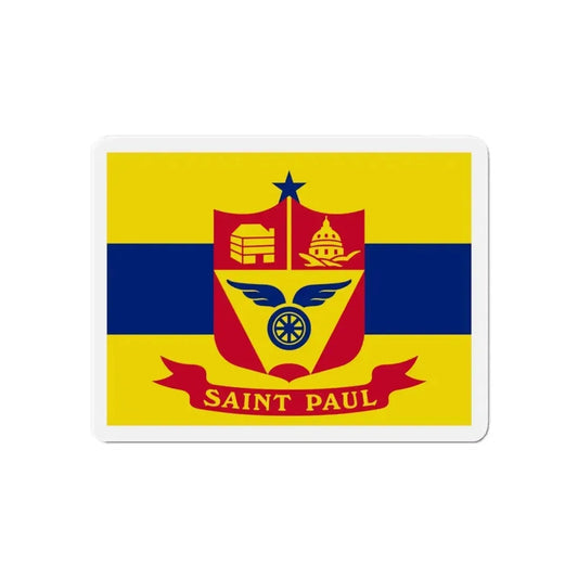 Flag of St. Paul Minnesota - Refrigerator Magnet 6 Inch - The Sticker Space