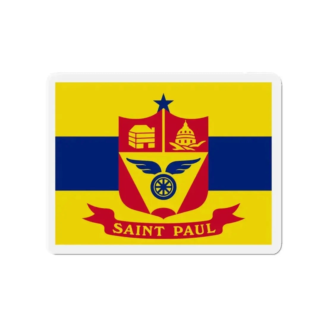 Flag of St. Paul Minnesota - Refrigerator Magnet - The Sticker Space
