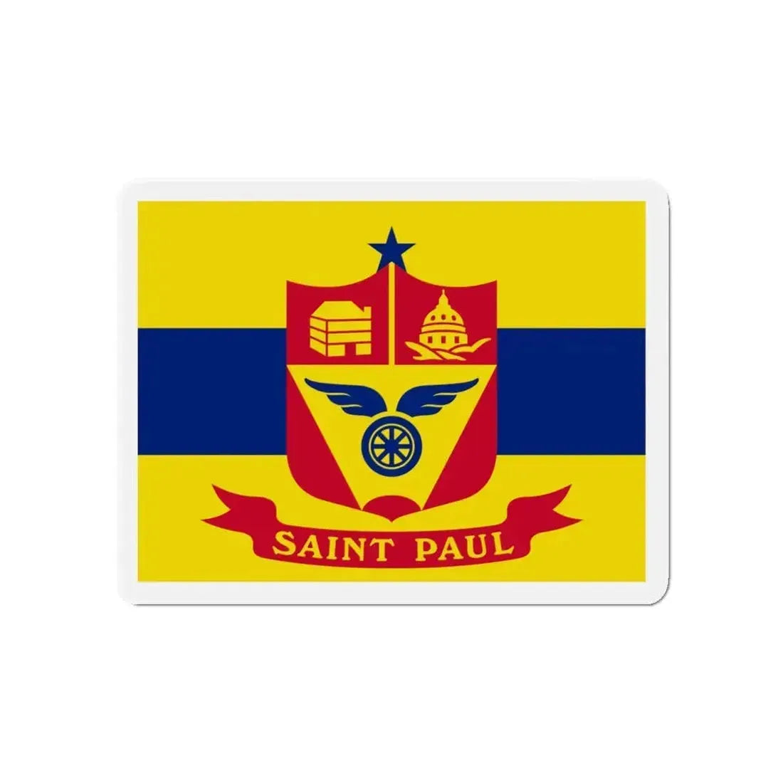 Flag of St. Paul Minnesota - Refrigerator Magnet - The Sticker Space