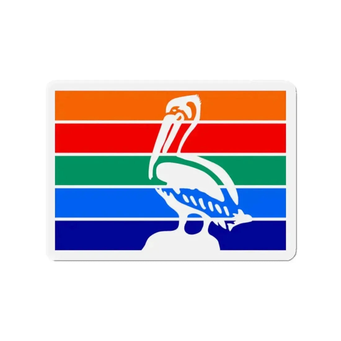 Flag of St. Petersburg Florida - Refrigerator Magnet - The Sticker Space