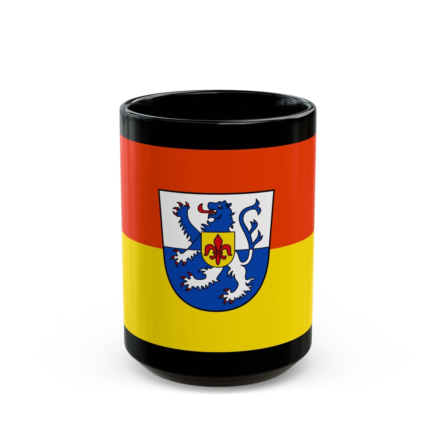 Flag of St Wendel Germany - Black Coffee Mug-15oz-The Sticker Space