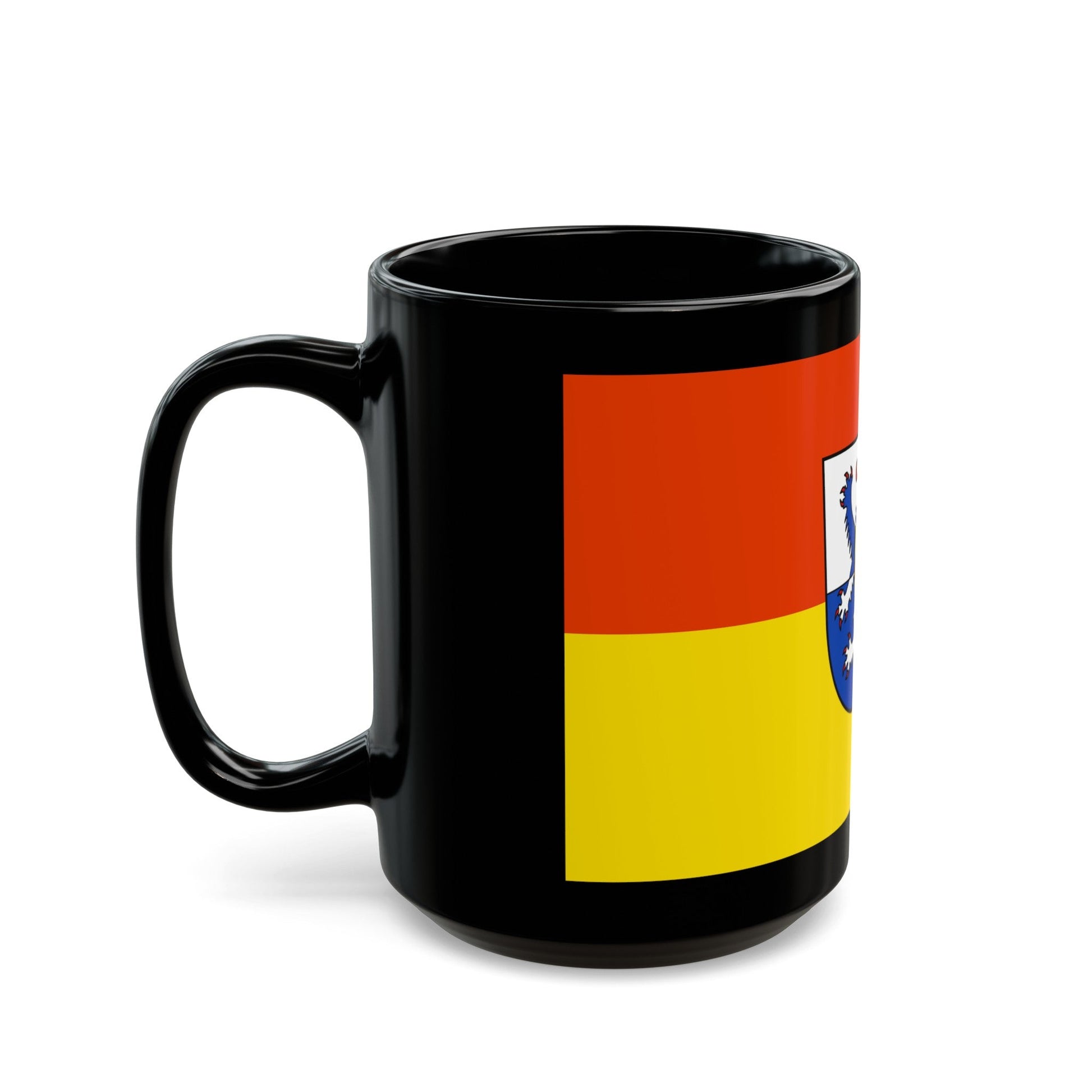 Flag of St Wendel Germany - Black Coffee Mug-The Sticker Space