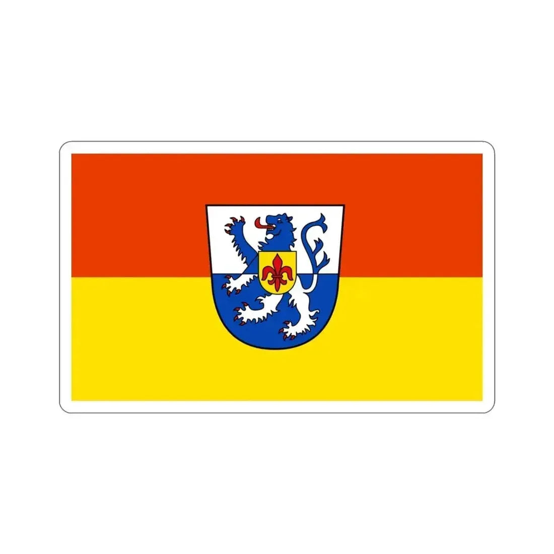 Flag of St Wendel Germany STICKER Vinyl Die-Cut Decal 3 Inch - The Sticker Space