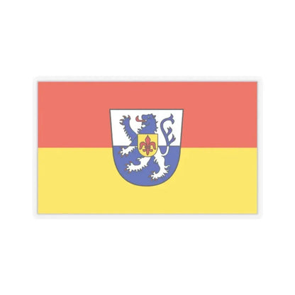 Flag of St Wendel Germany - STICKER Vinyl Kiss-Cut Decal 2 Inch Transparent - The Sticker Space