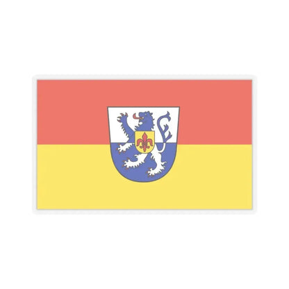 Flag of St Wendel Germany - STICKER Vinyl Kiss-Cut Decal 3 Inch Transparent - The Sticker Space