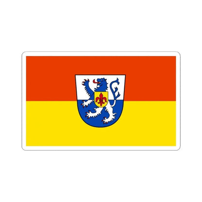 Flag of St Wendel Germany - STICKER Vinyl Kiss-Cut Decal 4 Inch White - The Sticker Space