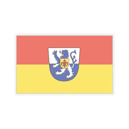 Flag of St Wendel Germany - STICKER Vinyl Kiss-Cut Decal 6 Inch Transparent - The Sticker Space