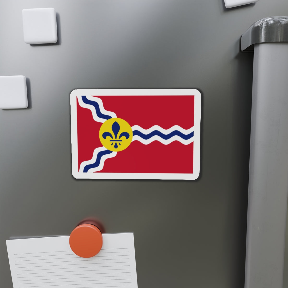 Flag of St. Louis Missouri - Die-Cut Magnet-The Sticker Space