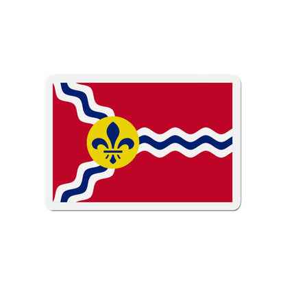 Flag of St. Louis Missouri - Die-Cut Magnet-6 × 6"-The Sticker Space