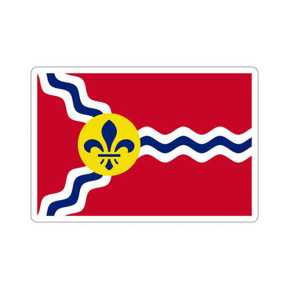 Flag of St. Louis Missouri USA STICKER Vinyl Die-Cut Decal-5 Inch-The Sticker Space