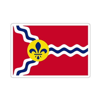 Flag of St. Louis Missouri USA STICKER Vinyl Die-Cut Decal-6 Inch-The Sticker Space