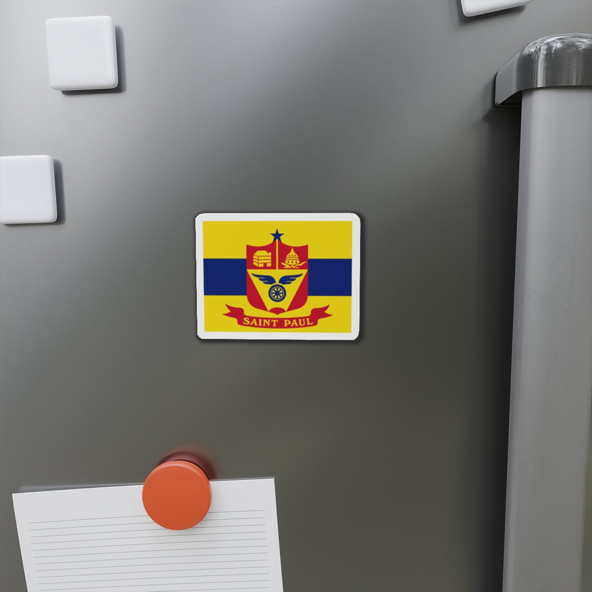 Flag of St. Paul Minnesota - Die-Cut Magnet-The Sticker Space