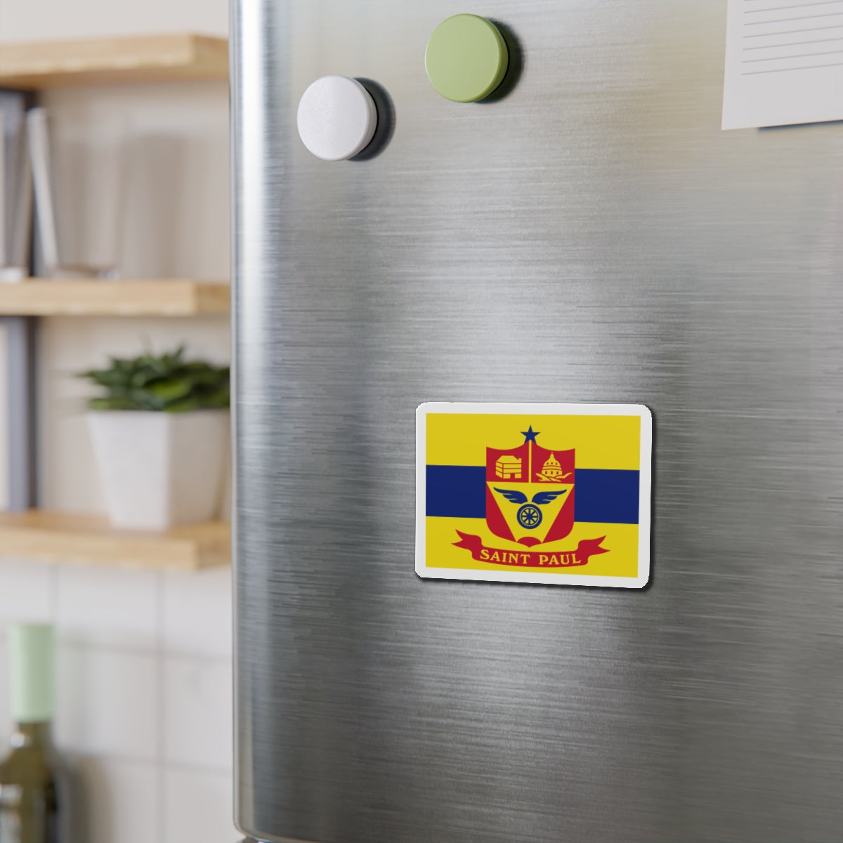 Flag of St. Paul Minnesota - Die-Cut Magnet-The Sticker Space