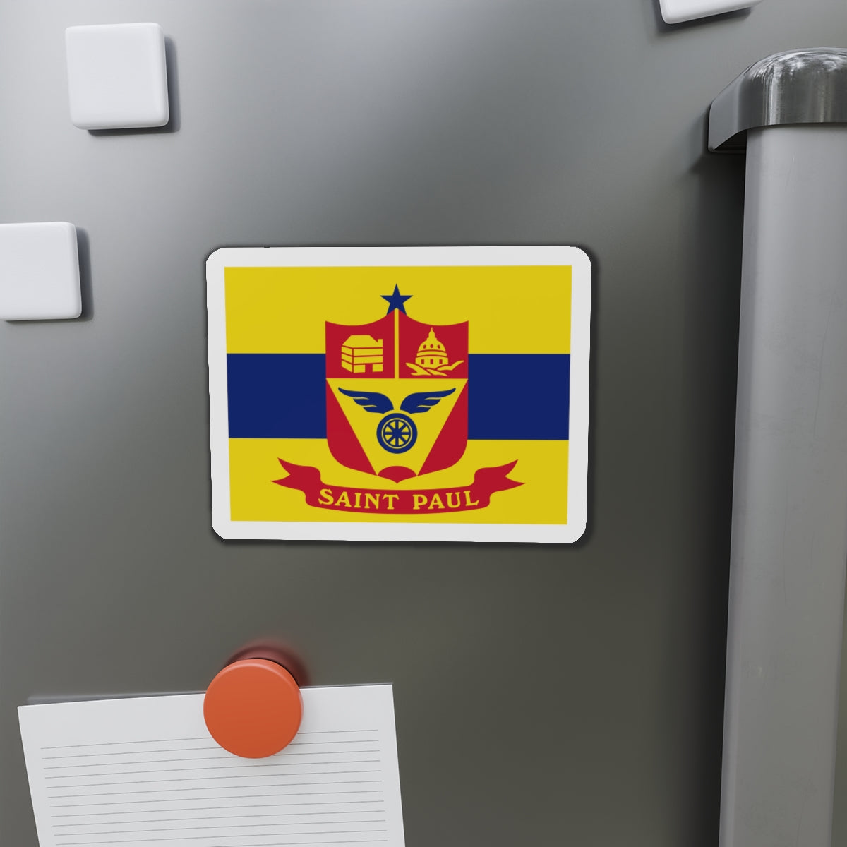 Flag of St. Paul Minnesota - Die-Cut Magnet-The Sticker Space