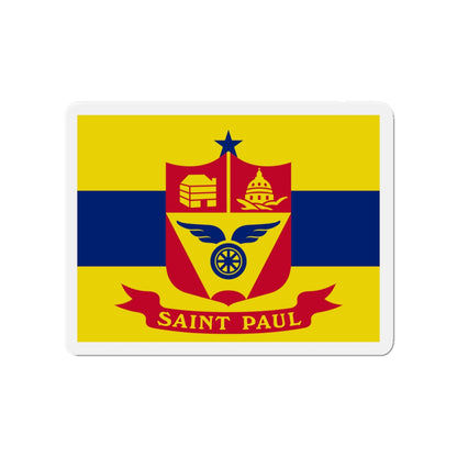 Flag of St. Paul Minnesota - Die-Cut Magnet-3" x 3"-The Sticker Space