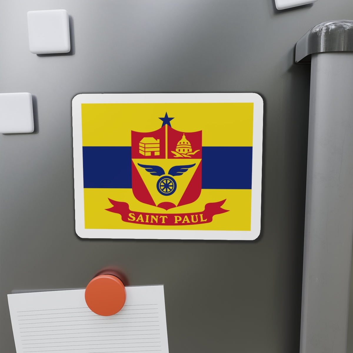 Flag of St. Paul Minnesota - Die-Cut Magnet-The Sticker Space