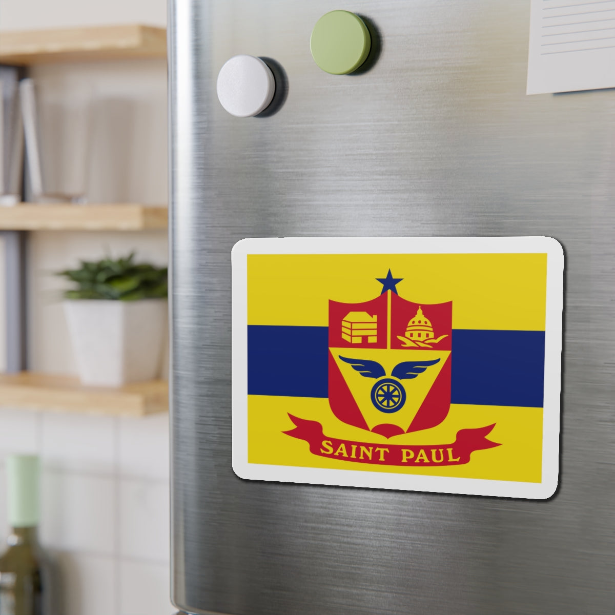 Flag of St. Paul Minnesota - Die-Cut Magnet-The Sticker Space