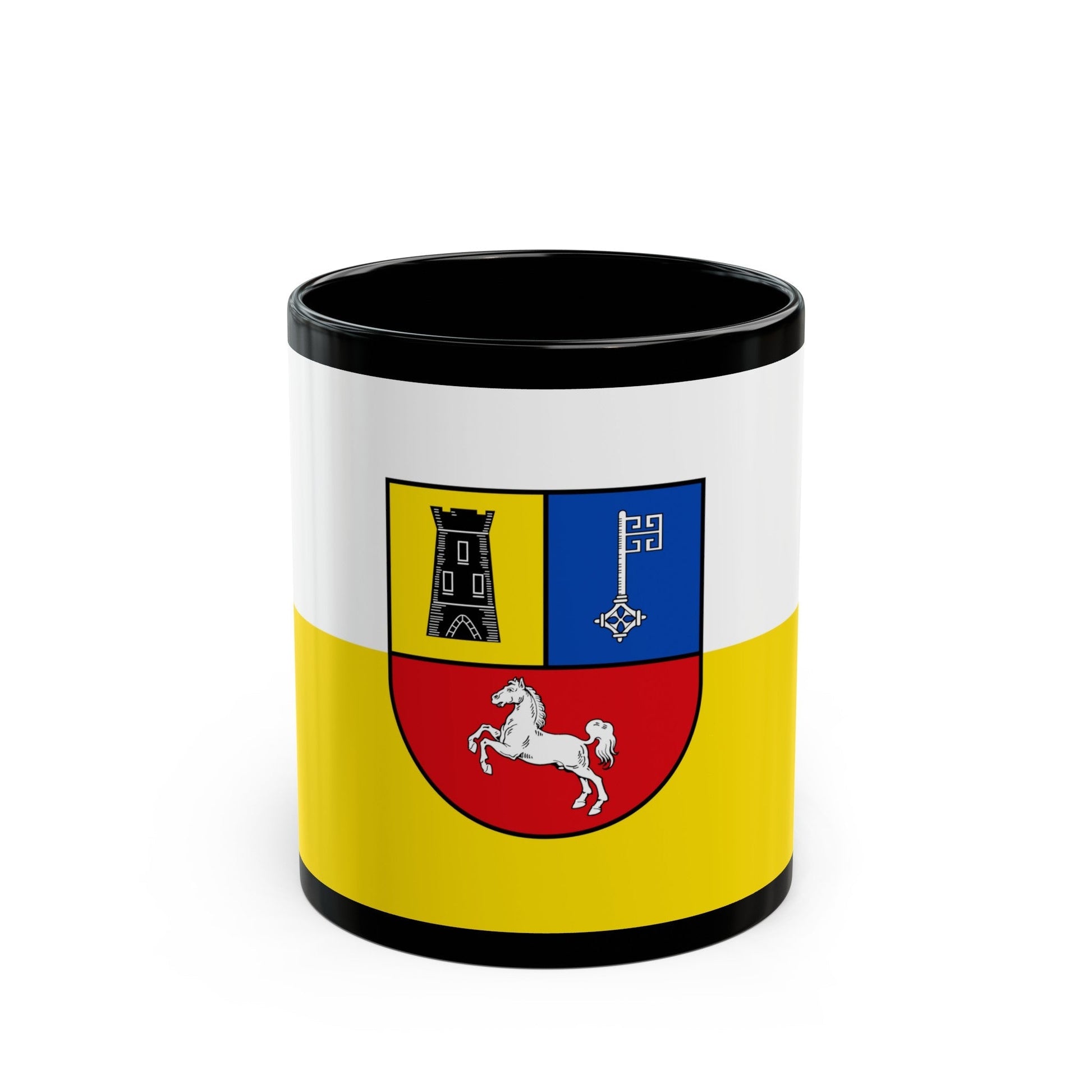 Flag of Stade Germany - Black Coffee Mug-11oz-The Sticker Space