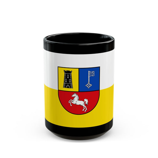 Flag of Stade Germany - Black Coffee Mug-15oz-The Sticker Space