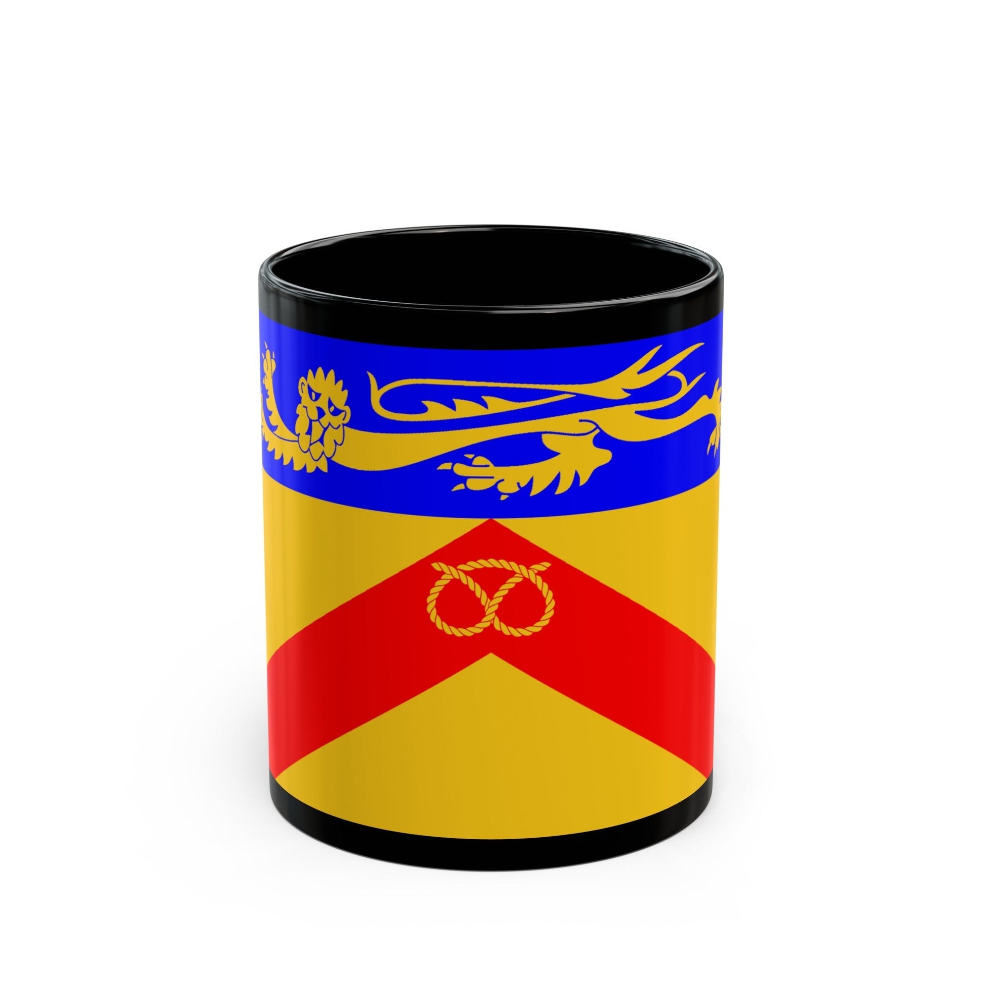 Flag of Staffordshire council UK - Black Coffee Mug-11oz-The Sticker Space