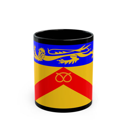 Flag of Staffordshire council UK - Black Coffee Mug-11oz-The Sticker Space