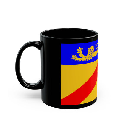 Flag of Staffordshire council UK - Black Coffee Mug-The Sticker Space