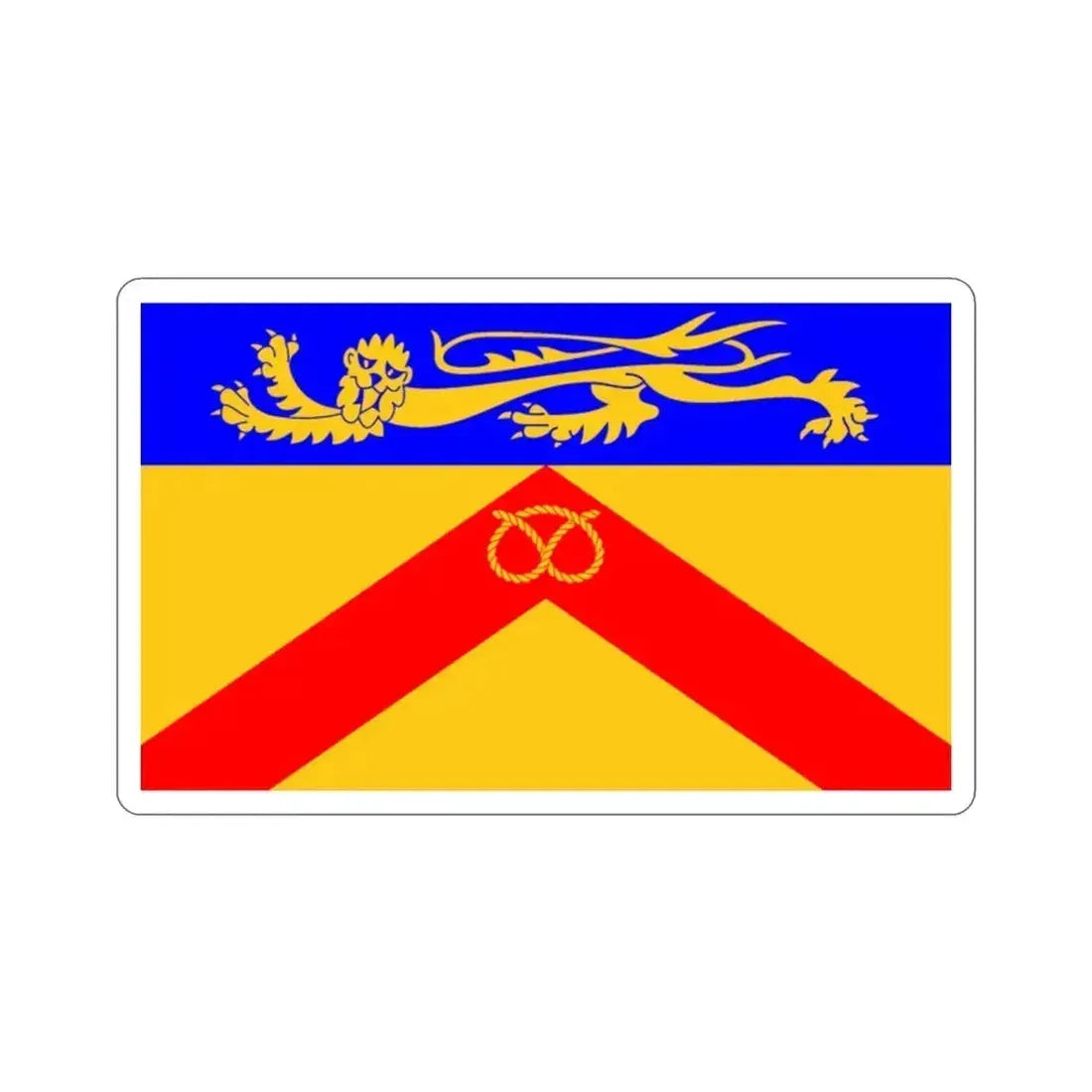 Flag of Staffordshire council UK STICKER Vinyl Die-Cut Decal 2 Inch - The Sticker Space