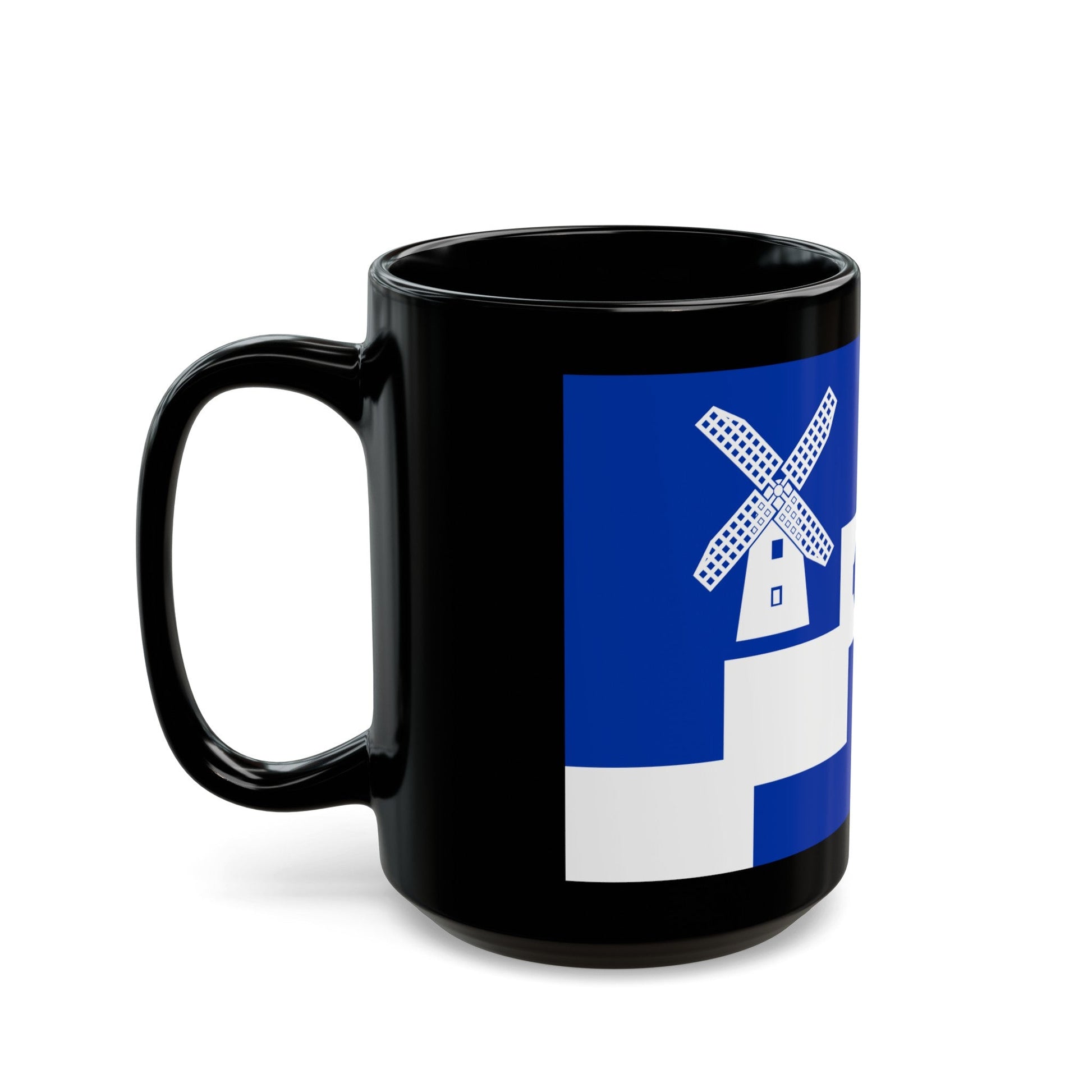 Flag of Staining UK - Black Coffee Mug-The Sticker Space