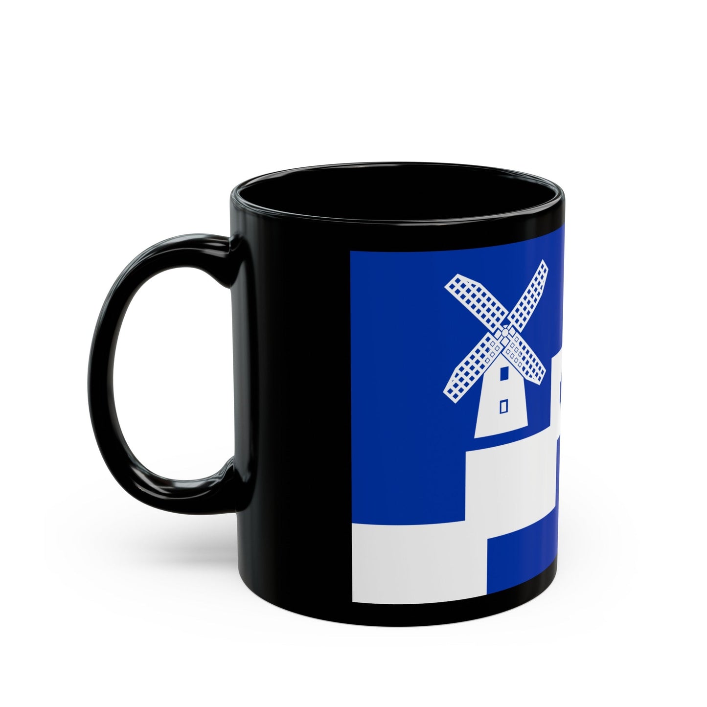 Flag of Staining UK - Black Coffee Mug-The Sticker Space