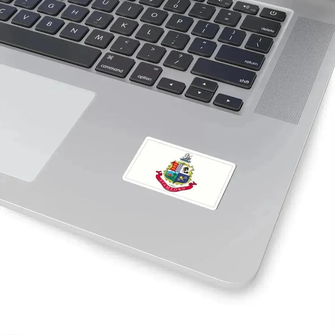 Flag of Stamford, Connecticut - STICKER Vinyl Kiss-Cut Decal - The Sticker Space