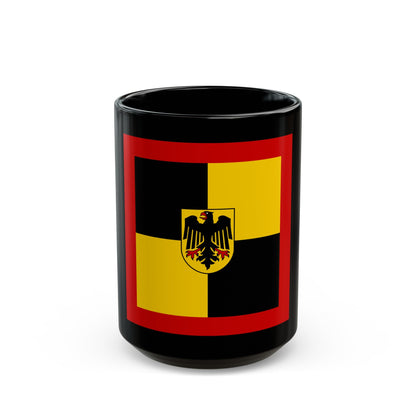 Flag of Standard of Inspector General of the Bundeswehr Germany - Black Coffee Mug-15oz-The Sticker Space