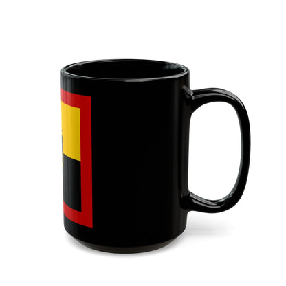 Flag of Standard of Inspector General of the Bundeswehr Germany - Black Coffee Mug-The Sticker Space