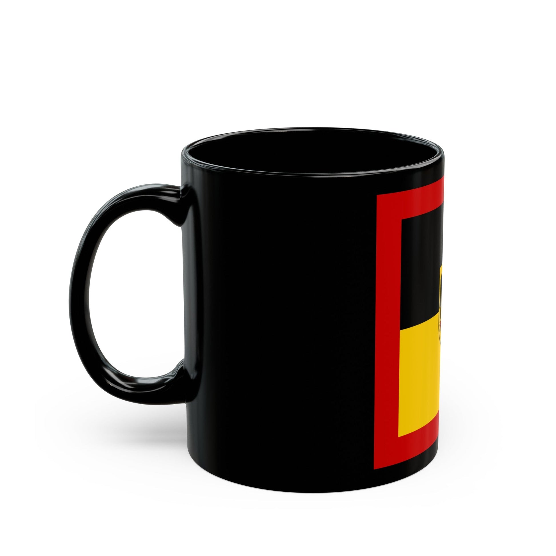 Flag of Standard of Inspector General of the Bundeswehr Germany - Black Coffee Mug-The Sticker Space