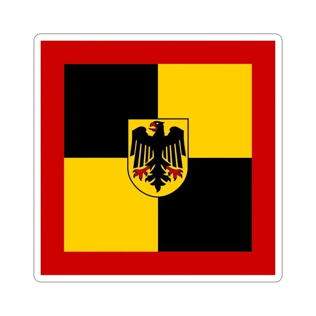 Flag of Standard of Inspector General of the Bundeswehr Germany STICKER Vinyl Die-Cut Decal 5 Inch - The Sticker Space